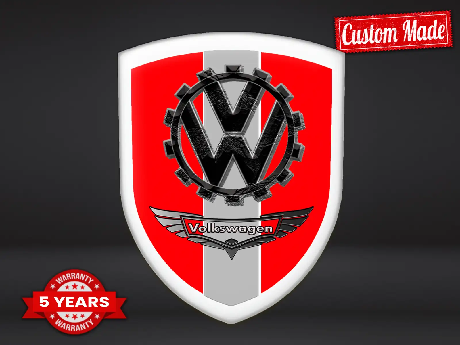 VW Bumper Sticker Printing Style Premium Customizable